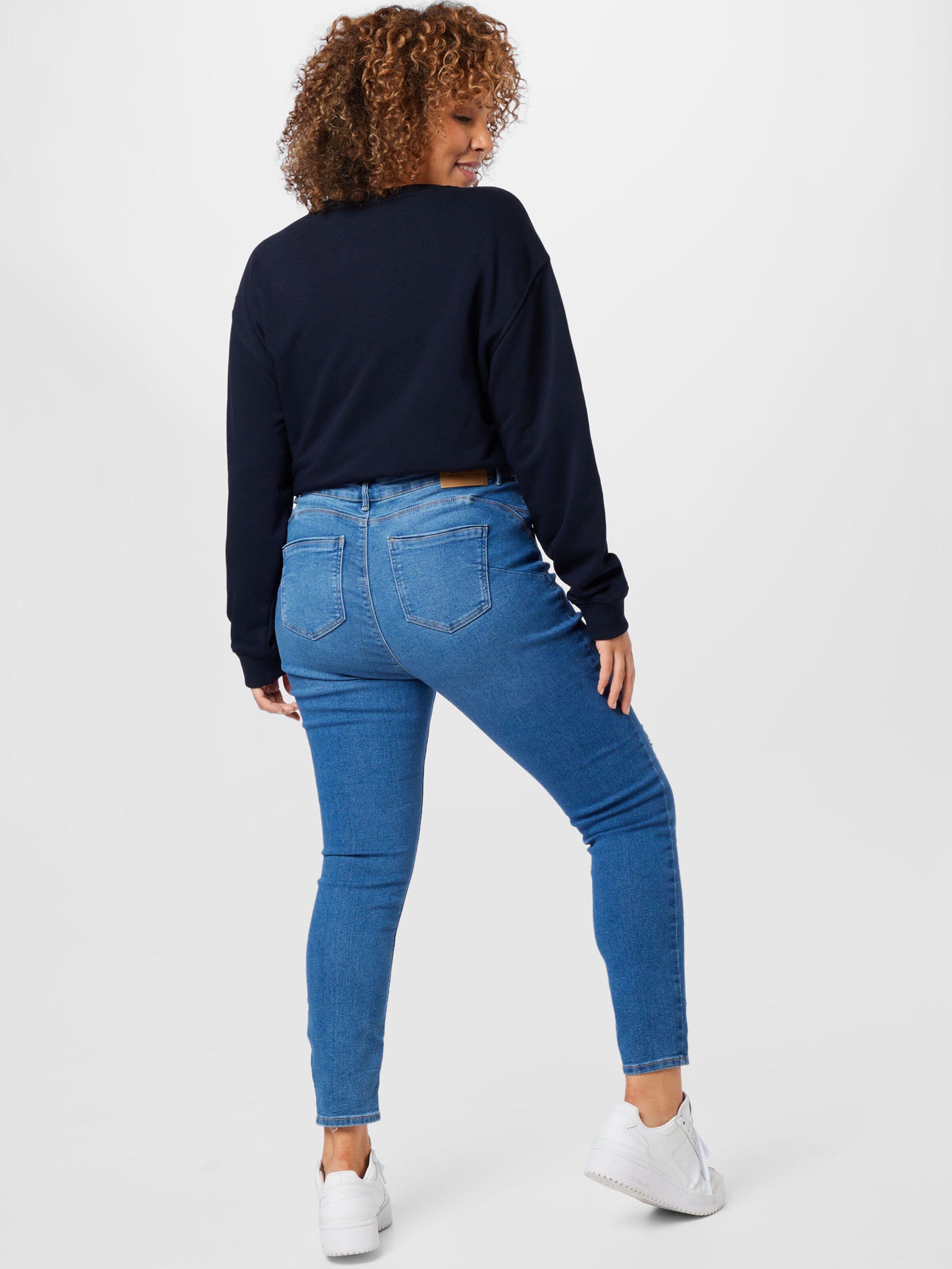 Frauen Jeans ONLY Curve Jeans 'DAISY' in Blau - HZ41552