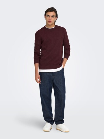 Pullover 'ONSLoui' di Only & Sons in rosso