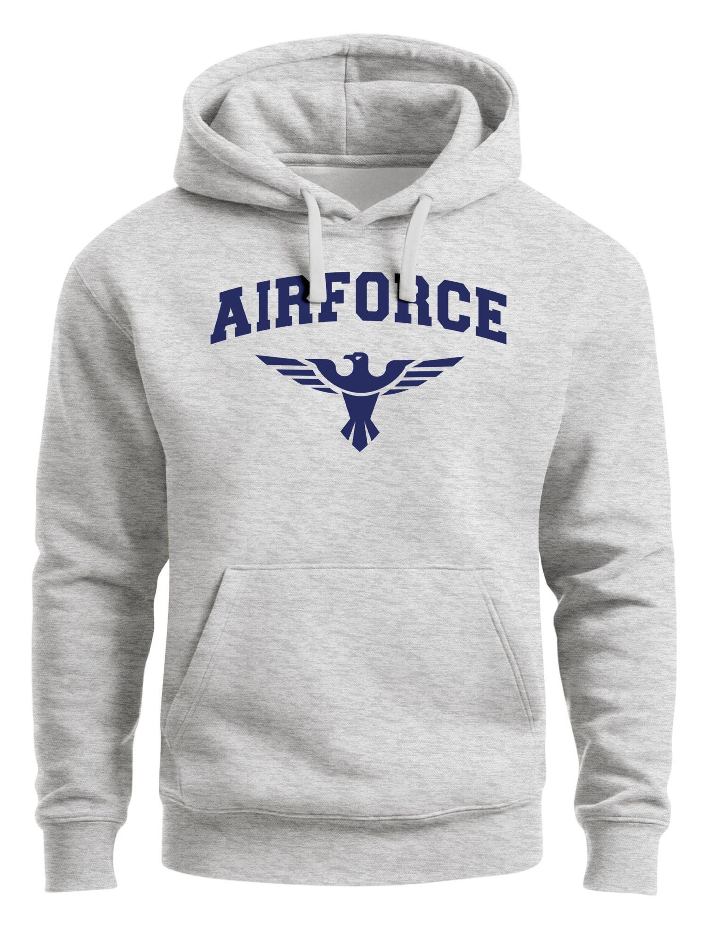 Neverless Sweatshirt 'Airforce' in Grey: front