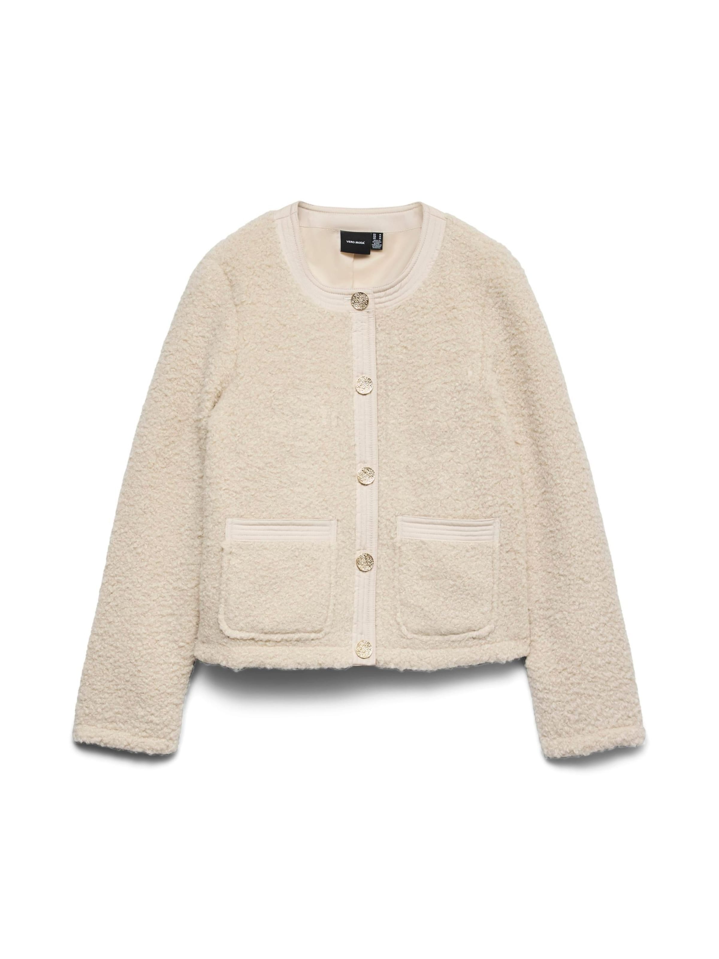 Veste mi-saison 'VMESPRESSO' VERO MODA en beige : devant