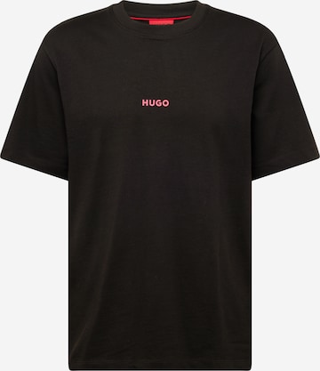 Tricou 'Dowidom' de la HUGO Red pe negru: față