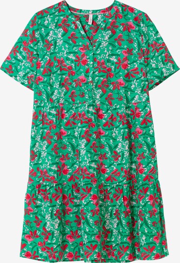 SHEEGO Kleid in grün / pink / blutrot / weiß, Produktansicht