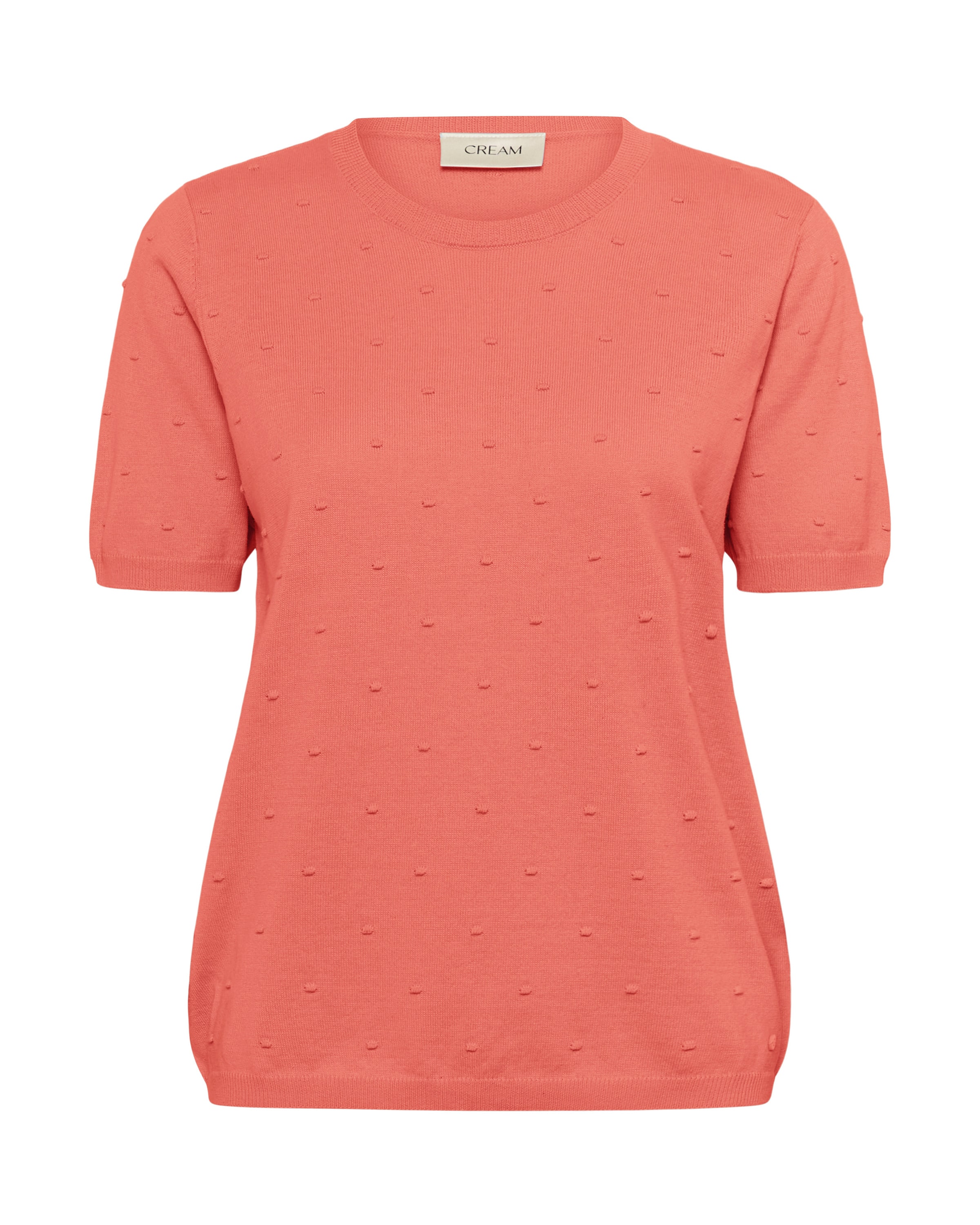 Pull-over 'Hanne' Cream en orange : devant