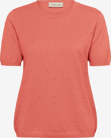 Cream Sweater 'Hanne' in Orange: front