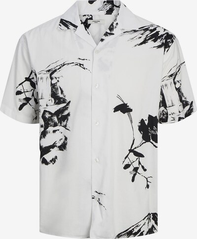 JACK & JONES Button Up Shirt 'Palma Resort' in Grey / Black / White, Item view