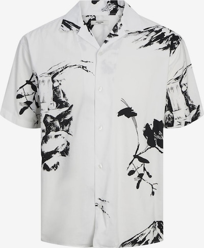 JACK & JONES Overhemd 'Palma Resort' in de kleur Grijs / Zwart / Wit, Productweergave