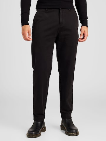 HUGO Regular Chino Pants 'Zeebo' in Black: front