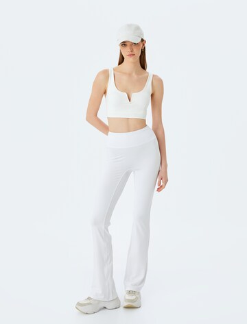 Koton Flared Leggings in White