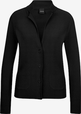 MADELEINE Knit Cardigan in Black: front