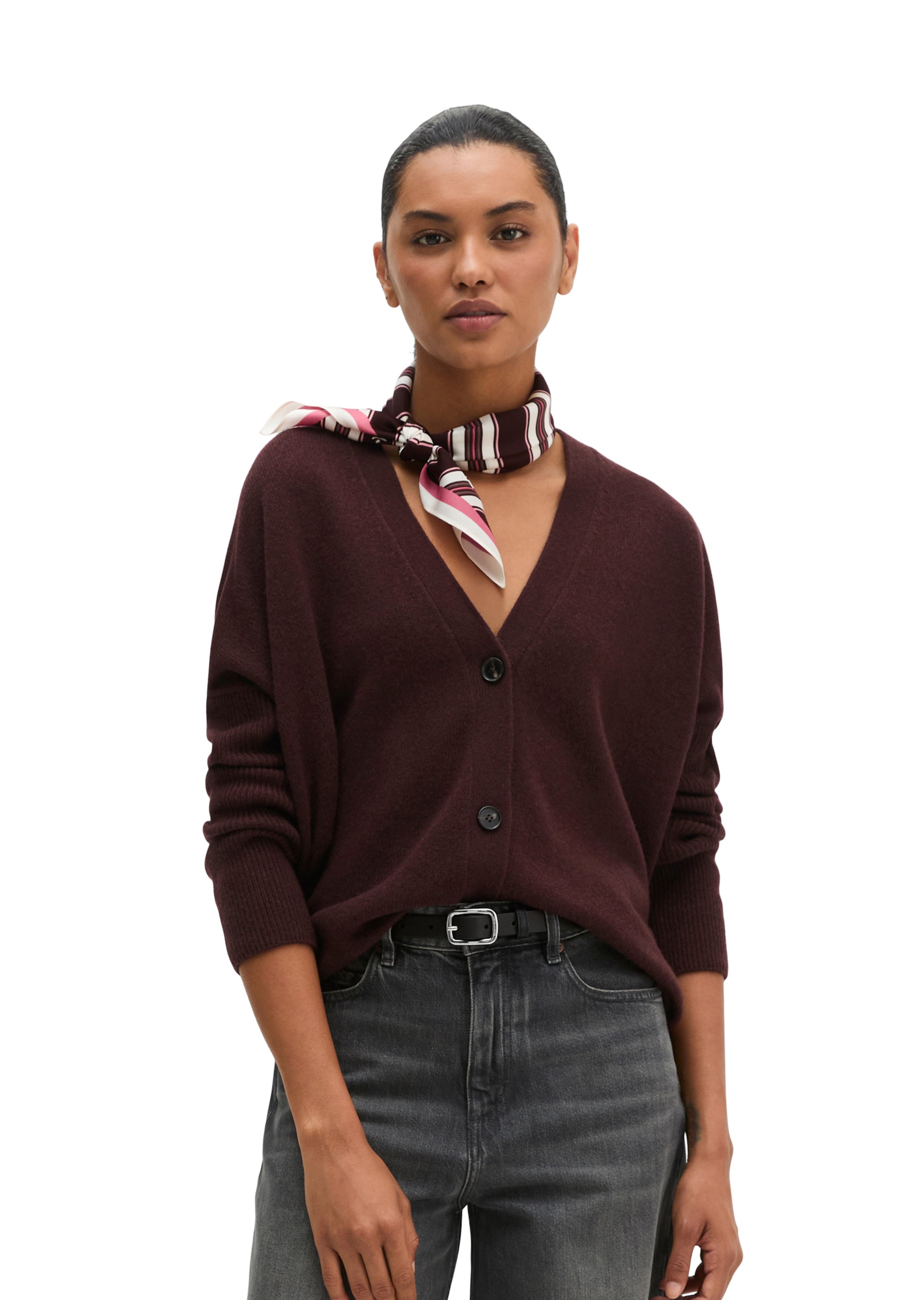 Marc O'Polo Strickjacke in Rot: Vorderseite