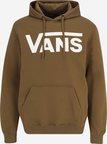 VANS Sweatshirt 'CLASSIC II' in Bruin: voorkant