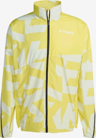 ADIDAS TERREX - Chaqueta deportiva en amarillo: frente
