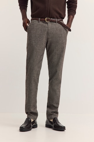 Regular Pantaloni eleganți de la bugatti pe maro: față