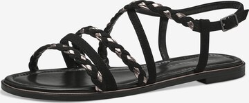 TAMARIS Sandalen met riem in Zwart: voorkant