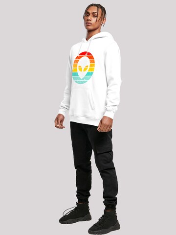 Sweat-shirt 'Alien Retro Sonnenuntergang' F4NT4STIC en blanc