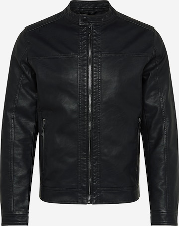 JACK & JONES Jacke 'Warner' in Schwarz: predná strana