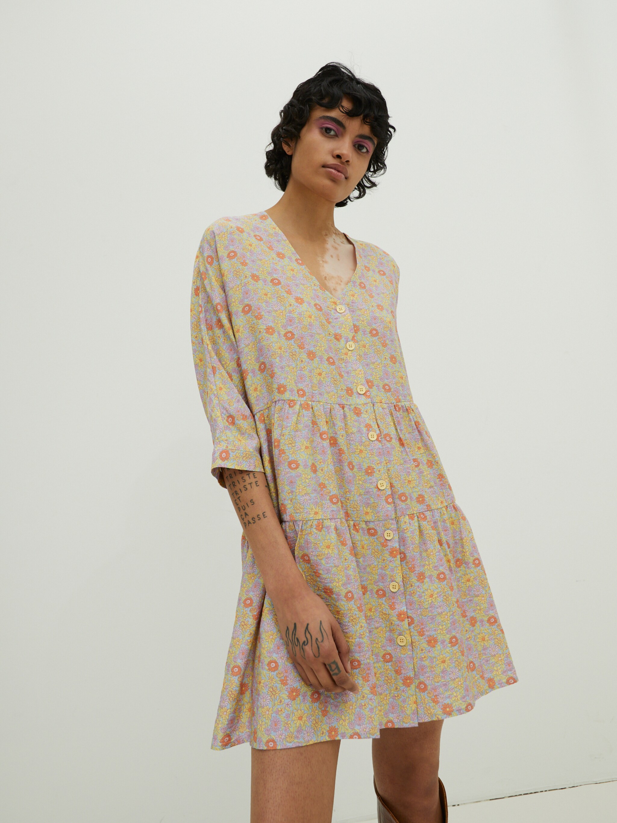 EDITED Producten Jurk 'Marisa' Gemengde kleuren