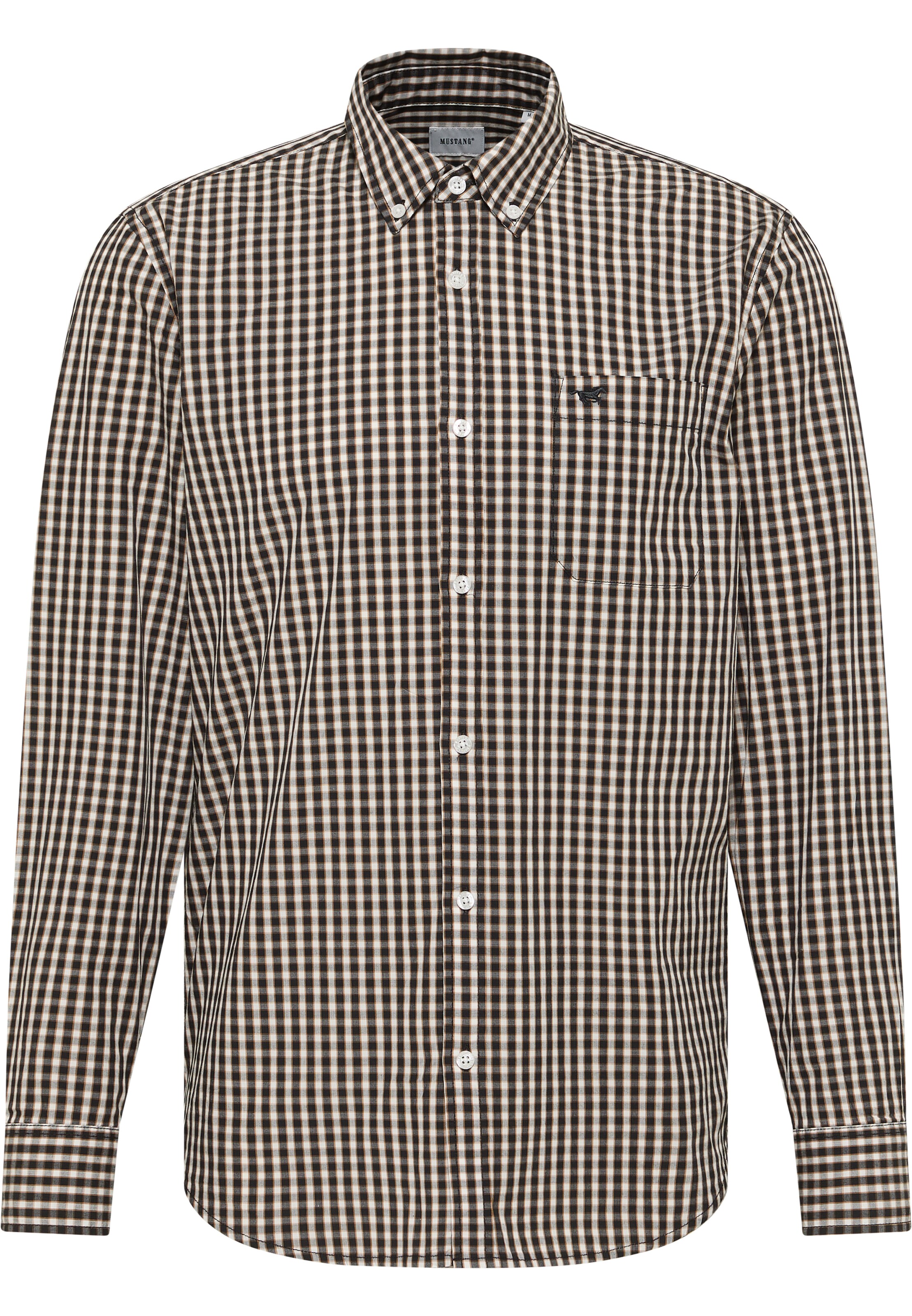MUSTANG Regular Fit Hemd 'Chester' in Grau: Vorderseite