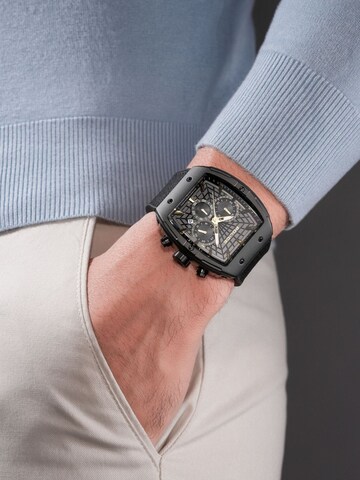 Montre à affichage analogique 'Chronograph Coswig - Quartz watch movement - Watch case width: 50 mm' POLICE en noir : devant