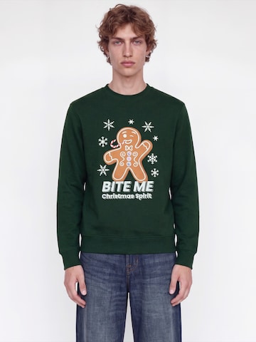 JACK & JONES Dressipluus 'JJXMAS FUN', värv roheline: eest vaates