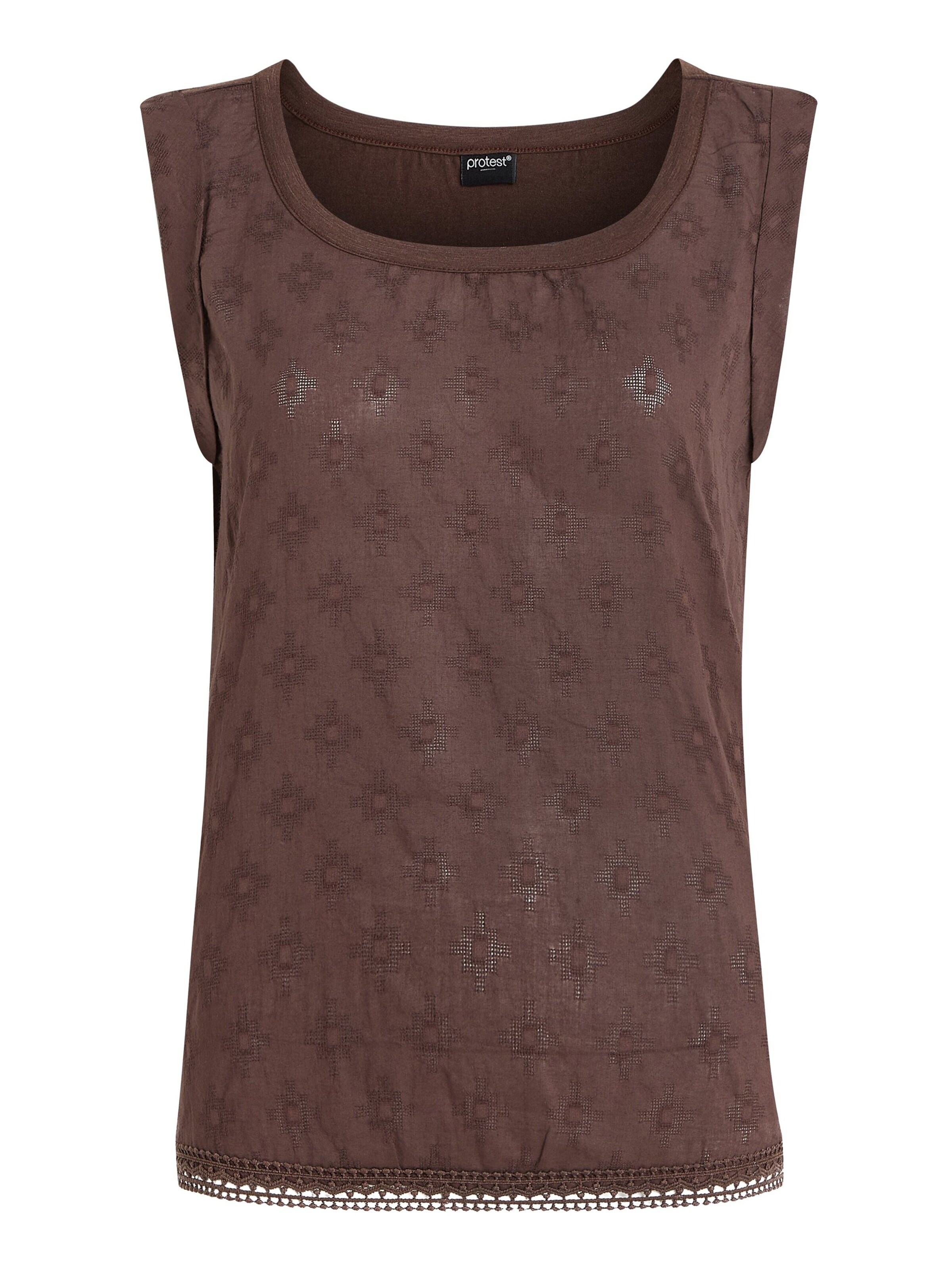 PROTEST Top 'PRTJONNY' in Brown: front