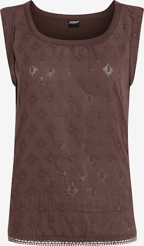 PROTEST Top 'PRTJONNY' in Brown: front