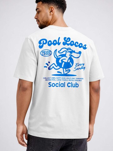 Neverless Shirt 'Pool Locos' in White