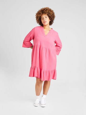 ONLY Carmakoma Kleid 'Thyra' in Pink