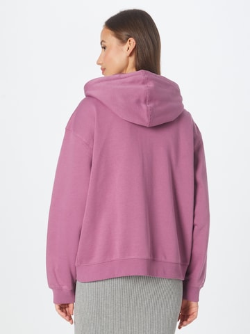 WEEKDAY Zip-Up Hoodie in Purple