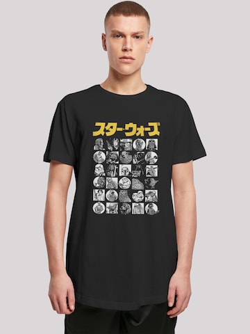 F4NT4STIC Shirt 'Star Wars Japanese Character Thumbnail' in Black: front