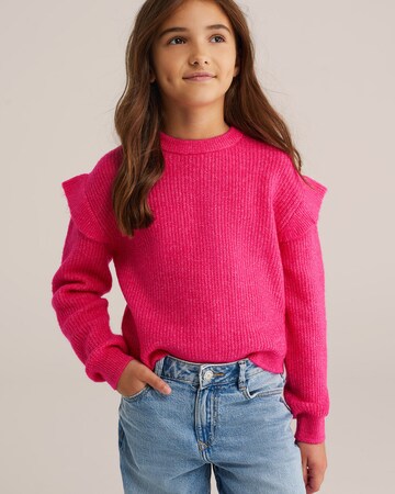 WE Fashion Tröja i rosa: framsida