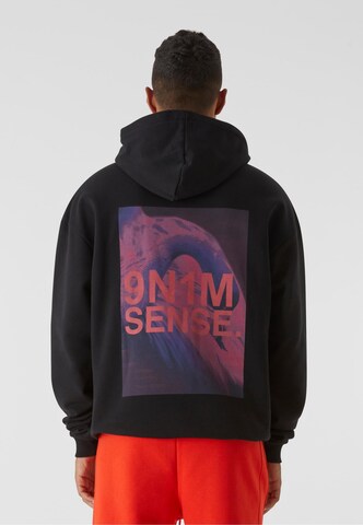 9N1M SENSE Sweatshirt 'Python' in Black: front