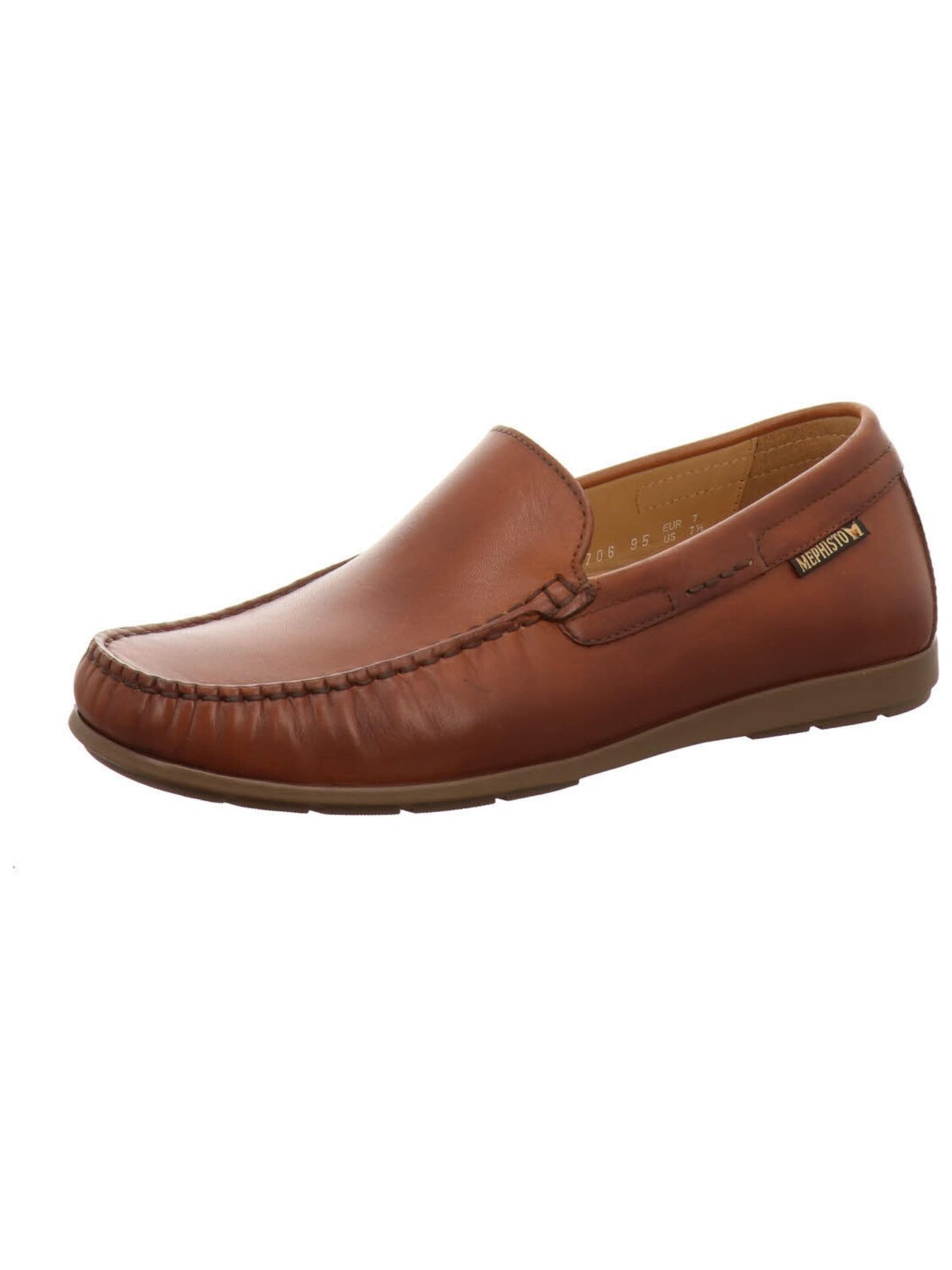 MEPHISTO Slippers 'Sportlicher Slipper Herren Algoras 38111 Echtleder in braun' in Brown: front