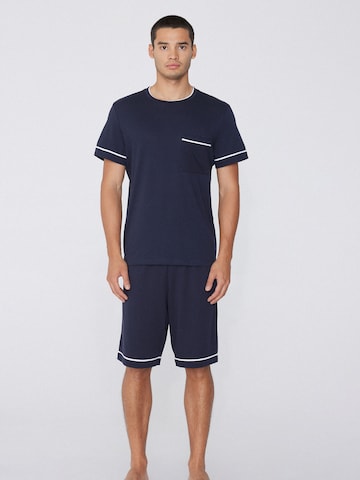 Tezenis Short Pajamas in Blue: front