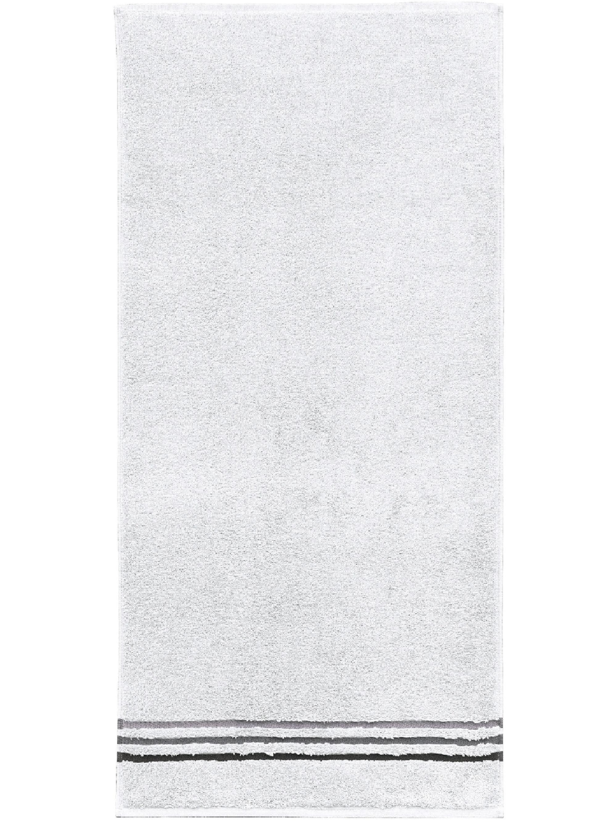 SCHIESSER Duschtücher 'Skyline Color' in Weiß