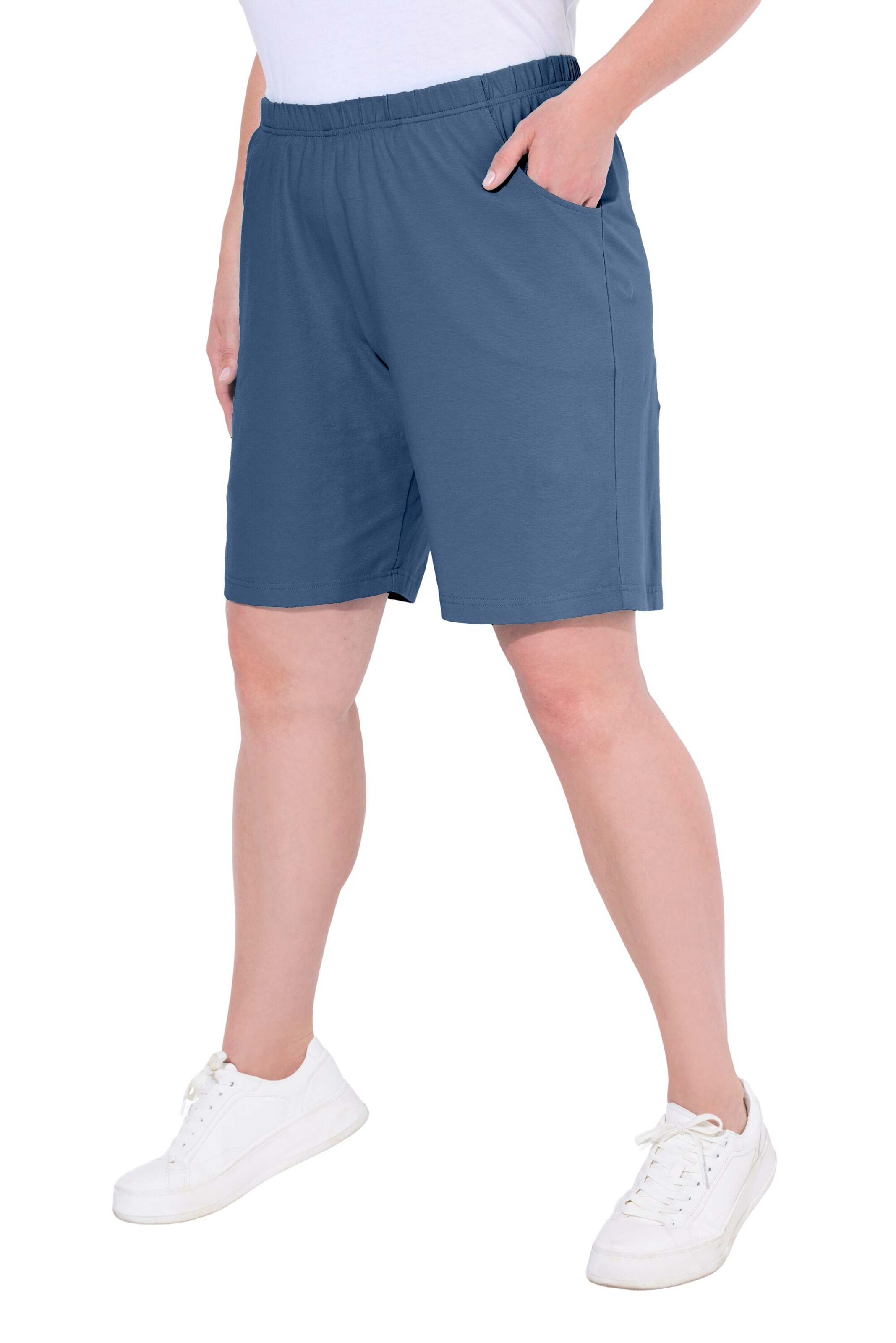 Ulla Popken Regular Hose in Blau: Vorderseite