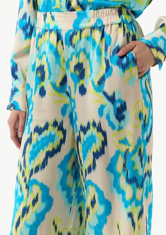 Wide Leg Pantalon COMMA en mélange de couleurs