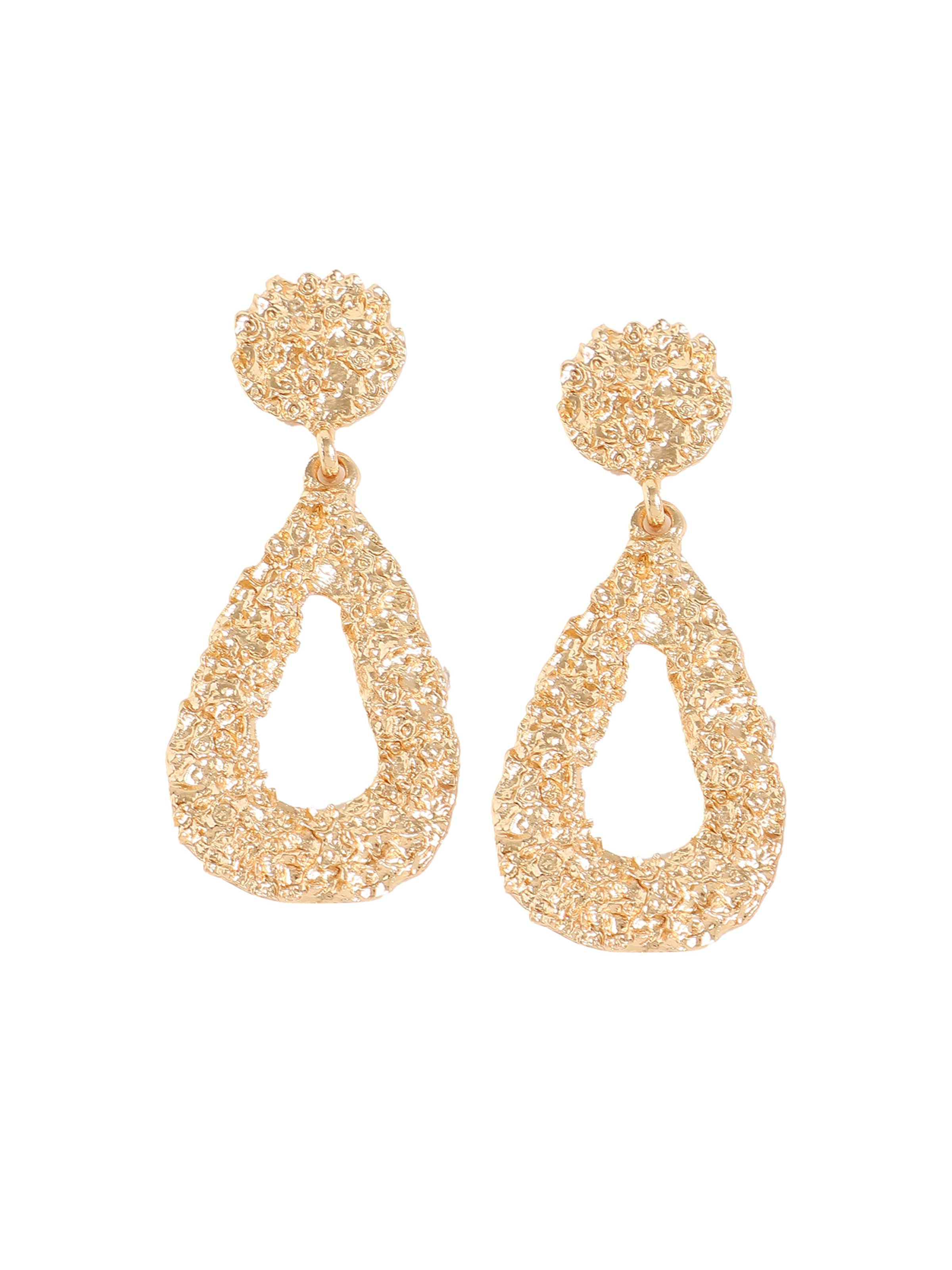 Boucles d'oreilles 'Tahlee' SOHI en or : devant