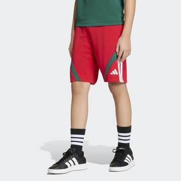 ADIDAS SPORTSWEAR Regular Workout Pants in Red: front