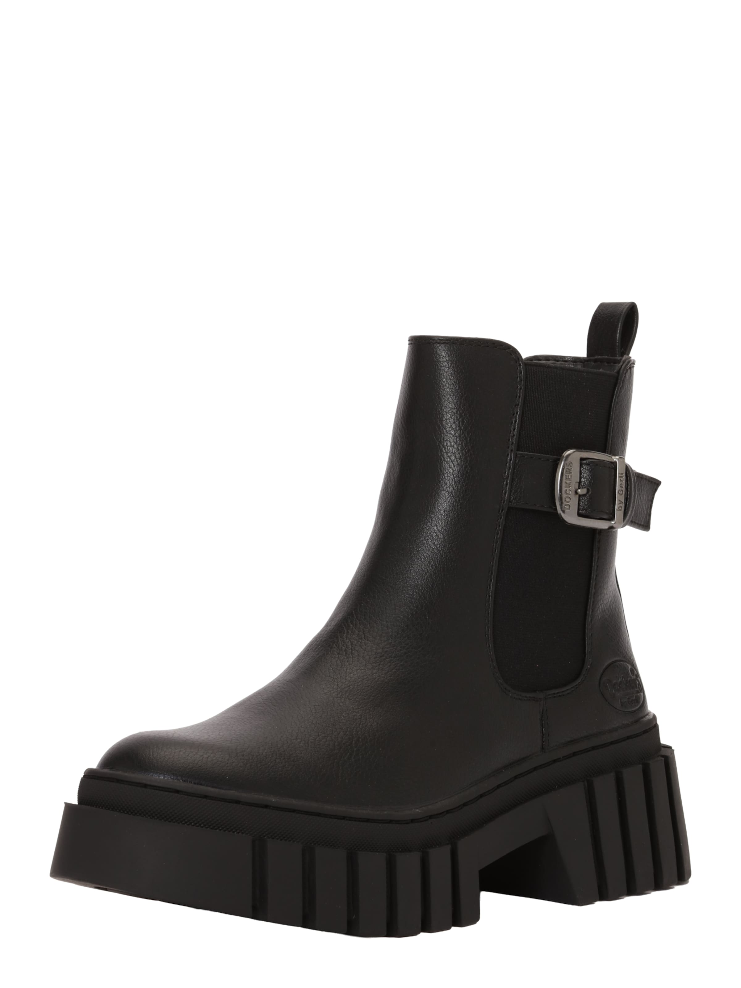 Botine de la Dockers by Gerli pe negru: față