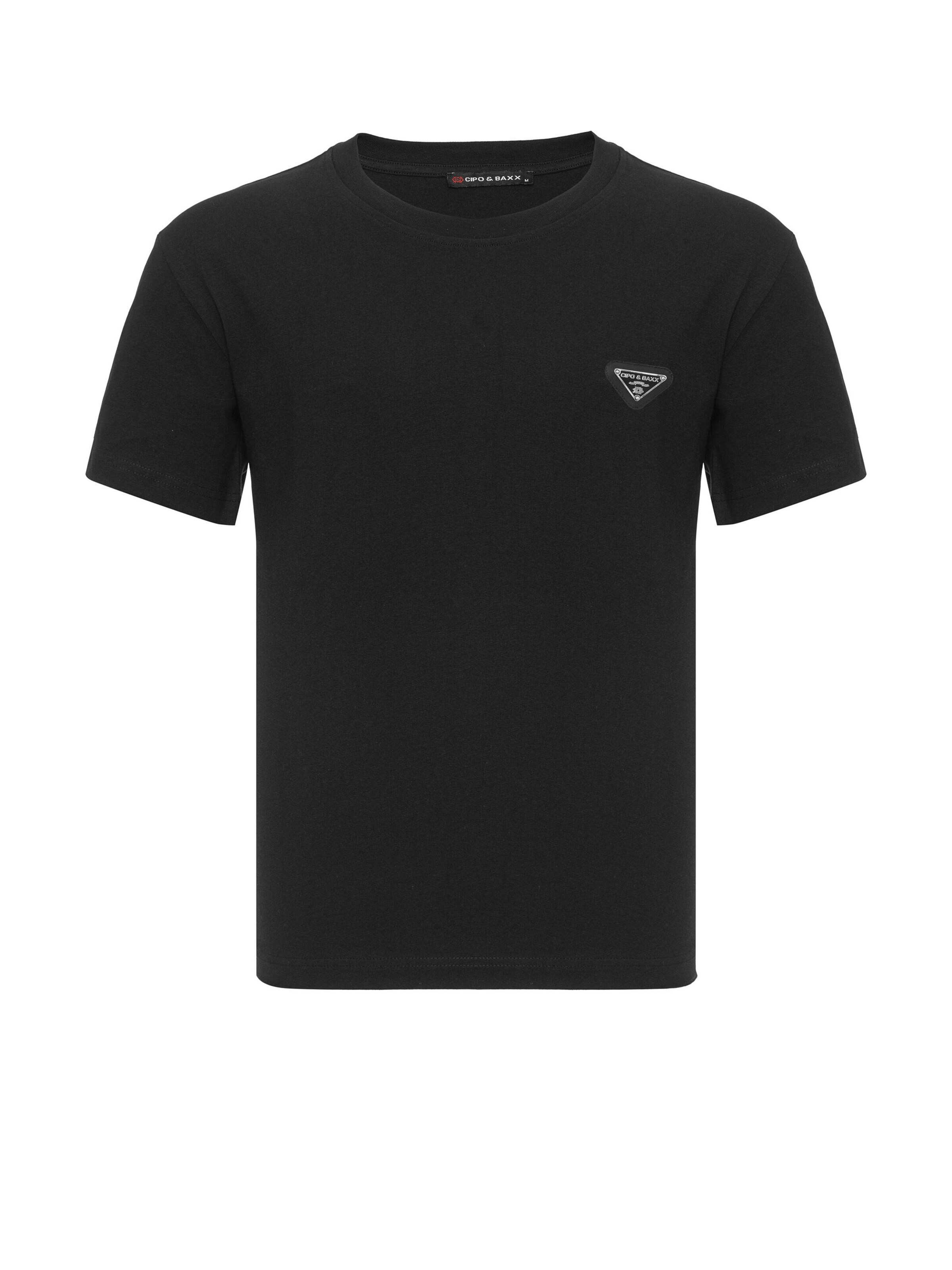 CIPO & BAXX Shirt 'CT823' in Zwart: voorkant