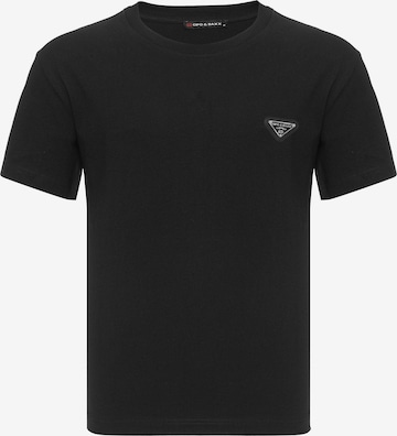CIPO & BAXX Shirt 'CT823' in Zwart: voorkant