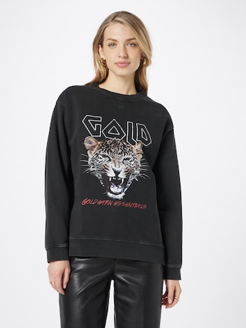 Sweat-shirt Goldgarn en noir : devant