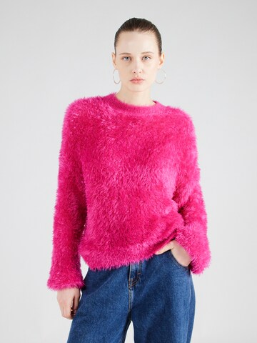 Pull-over NLY by Nelly en rose : devant