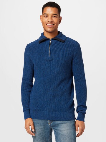 TOM TAILOR Sweater in Blue: front