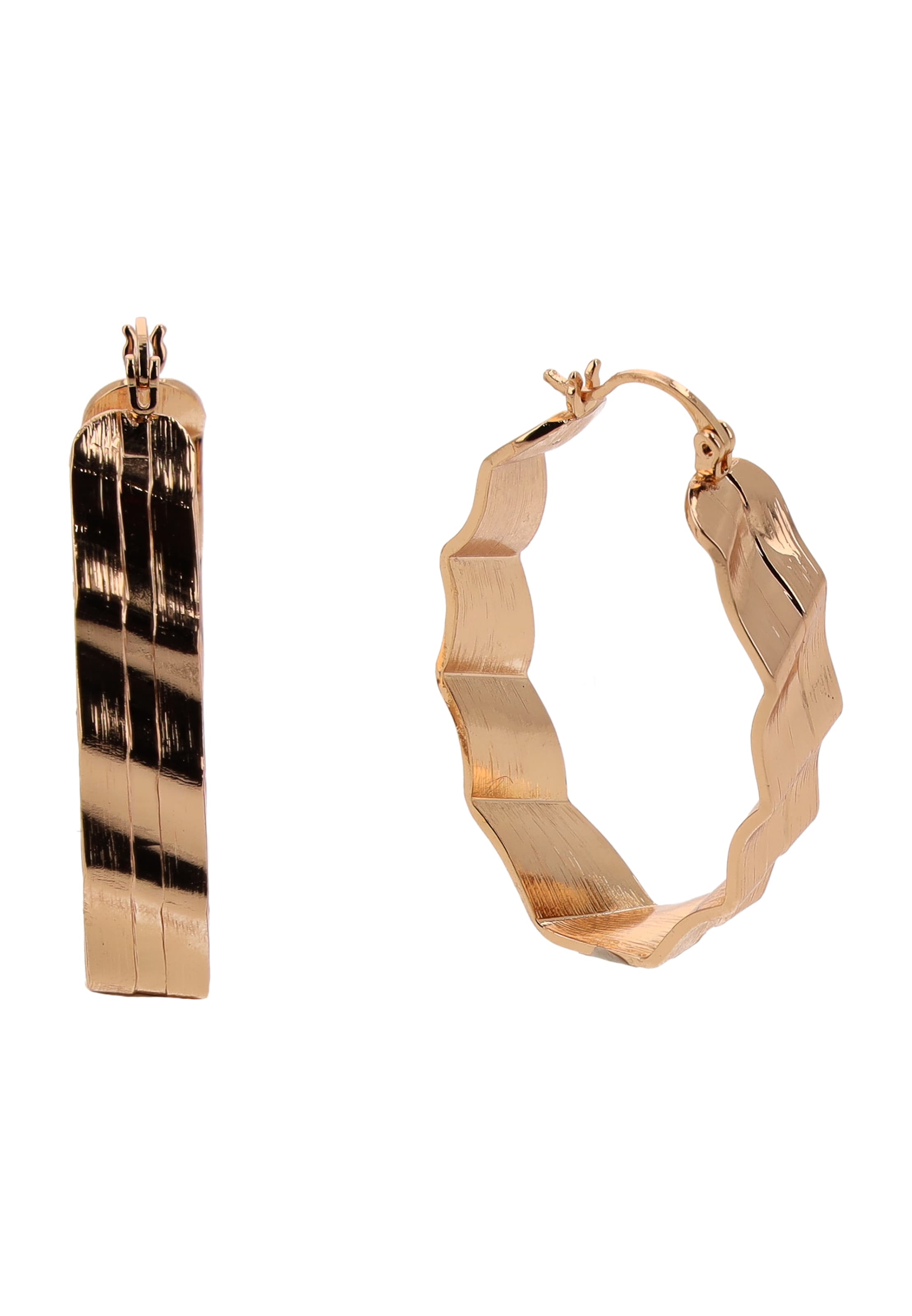 Boucles d'oreilles IZIA en or : devant