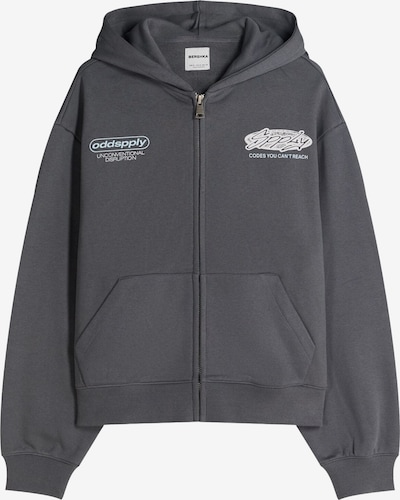 Bershka Gornji dio trenirke u pastelno plava / tamo siva / prljavo bijela, Pregled proizvoda