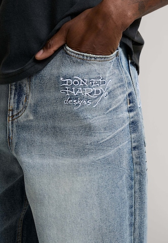 Baggy Jean Ed Hardy en bleu