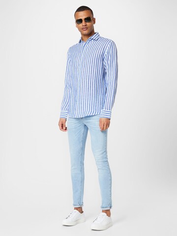 Coupe regular Chemise 'Valencia' Bruun & Stengade en bleu