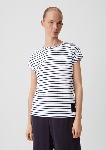 T-shirt comma casual identity en bleu : devant